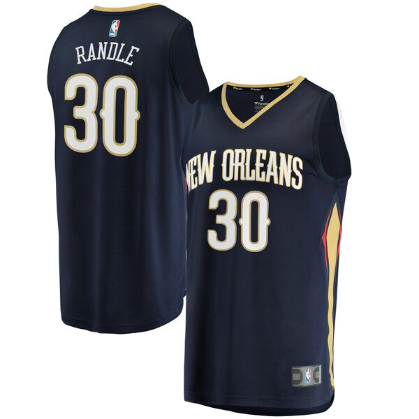 Maillot nba New Orleans Pelicans Icon Edition Homme Julius Randle 30 Bleu marin